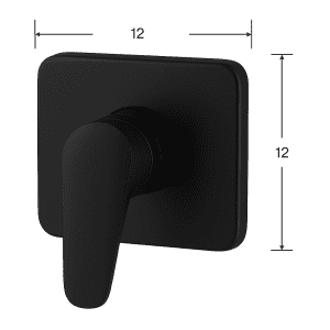 AIYI Single Handle Shower Mixer ½” Faucet - Matte Black