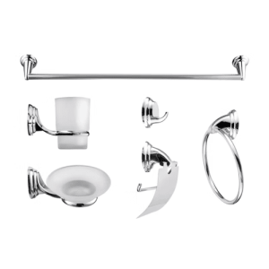 Bathroom Accessory Set 6-Piece Stainless Steel