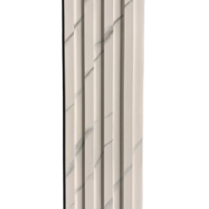 WPC Wall Panel - Gloss White with Grey