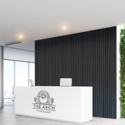 Acoustic Wood Slatted Wall Panel 600 × 2400mm - Alpine Wood - Image 5