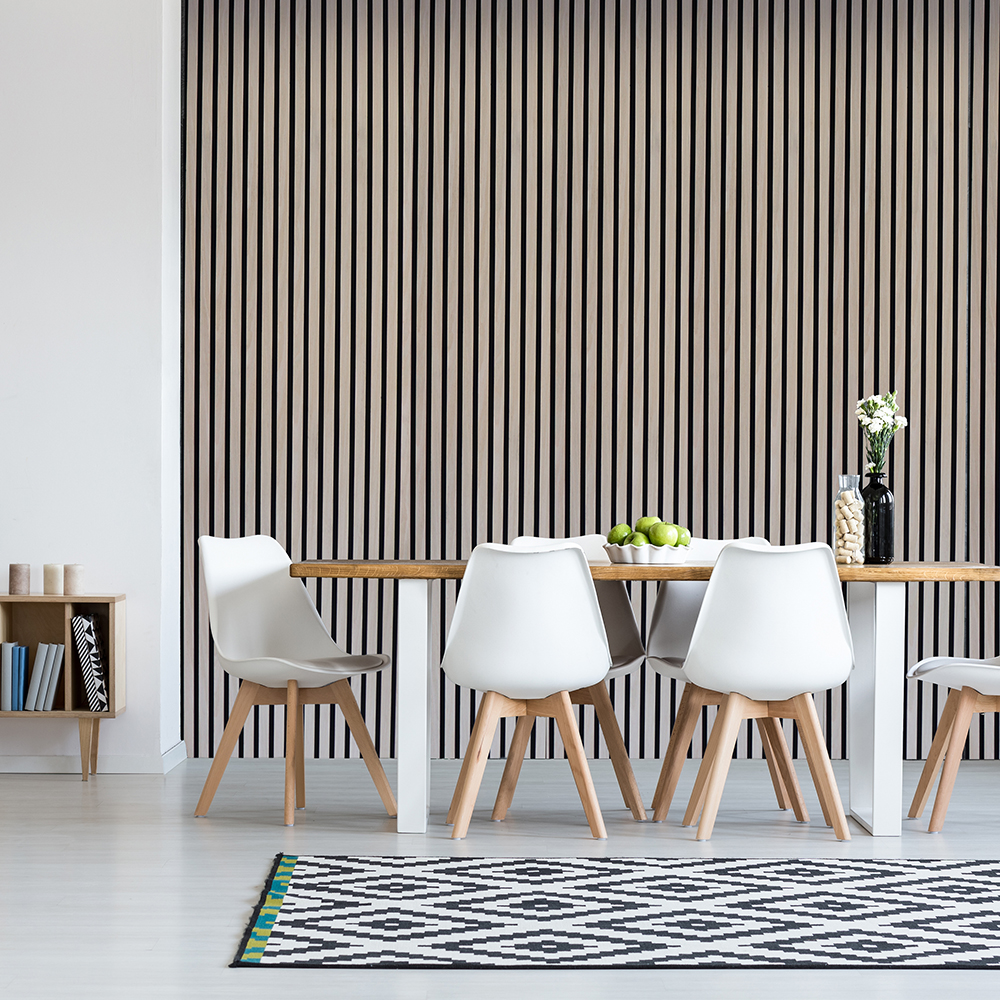 Acoustic Wood Slatted Wall Panel 600 × 2400mm - Light Oak - Image 3