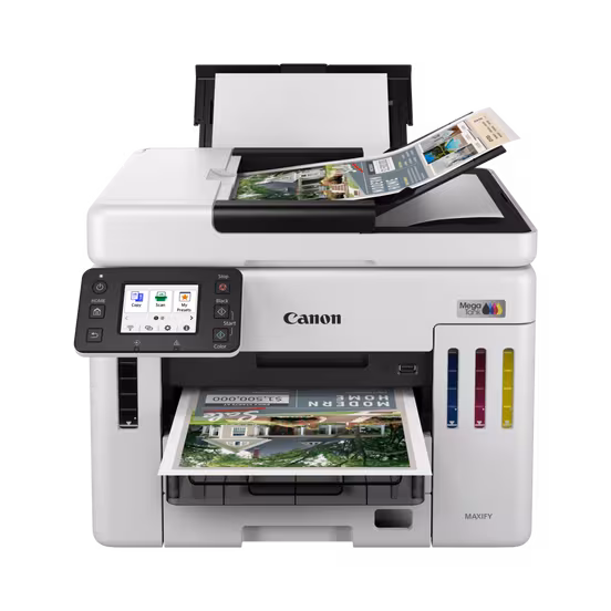Canon Maxify GX7140 MegaTank 4-in-1 Wifi Inkjet Printer - Image 4