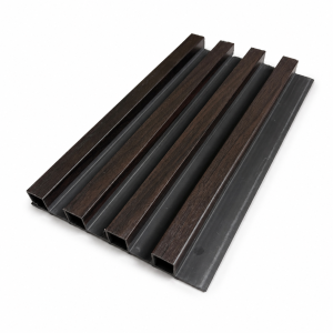 WPC 3D Slat Wall Panels 2900 x 160 mm - Espresso Wood | Pack of 10