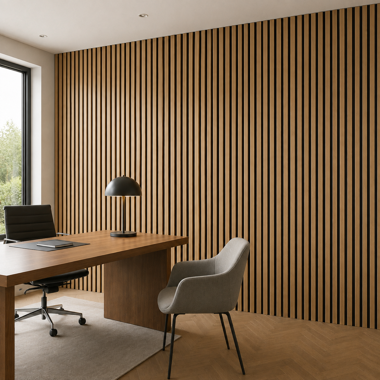 WPC 3D Slat Wall Panels 2900 x 160 mm - Golden Oak | Pack of 10 - Image 2