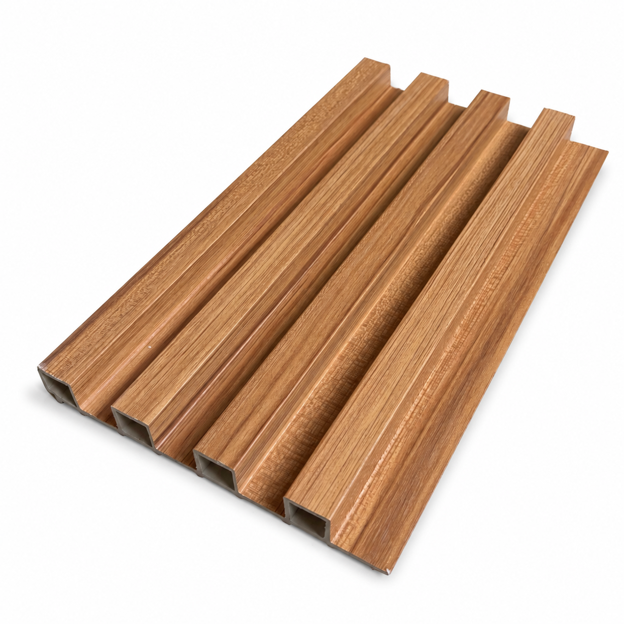 WPC 3D Slat Wall Panels 2900 x 160 mm - Honey Oak | Pack of 10