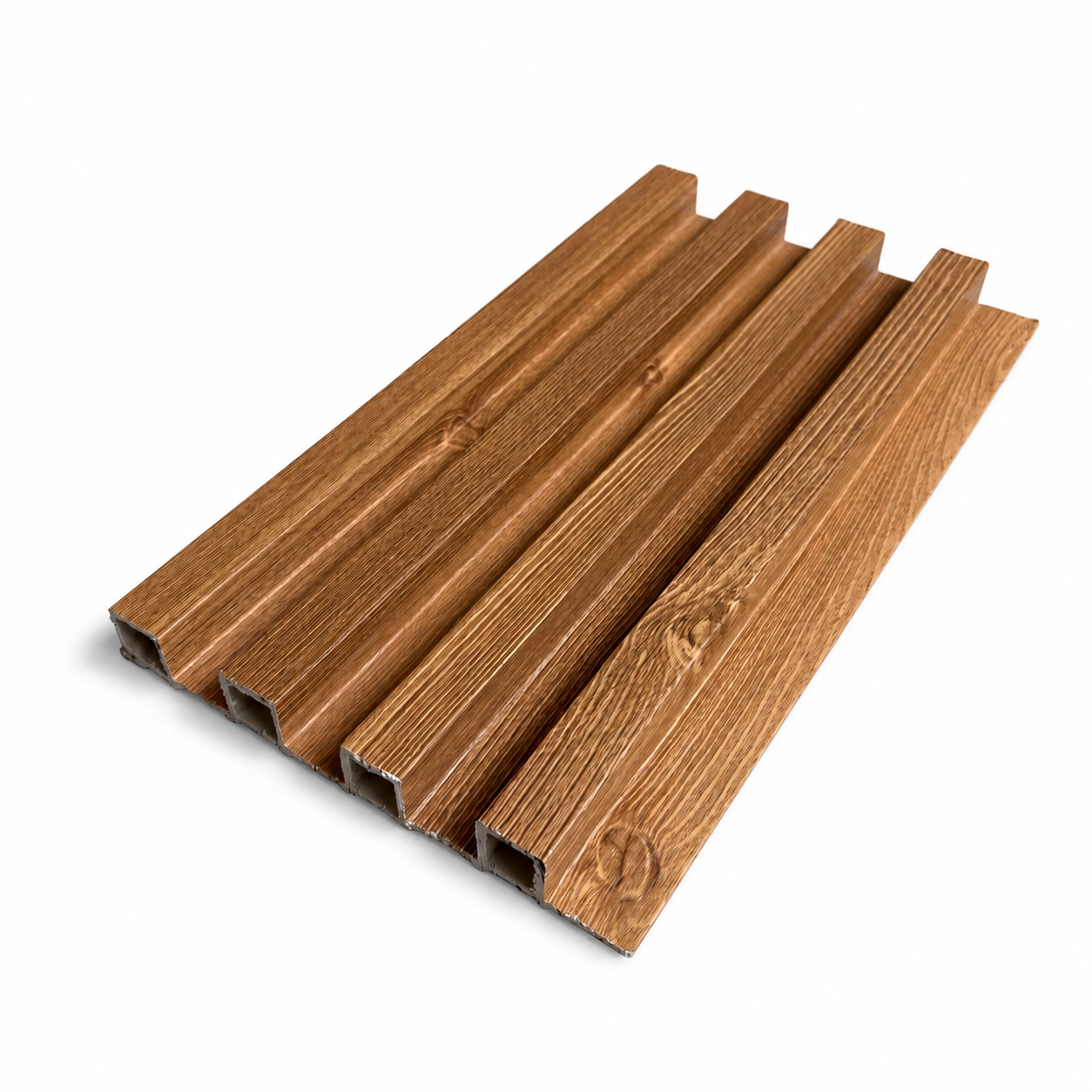 WPC 3D Slat Wall Panels 2900 x 160 mm - Rustic Oak | Pack of 10