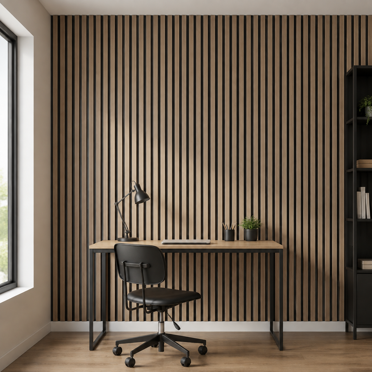 WPC 3D Slat Wall Panels 2900 x 160 mm - White Oak | Pack of 10 - Image 2