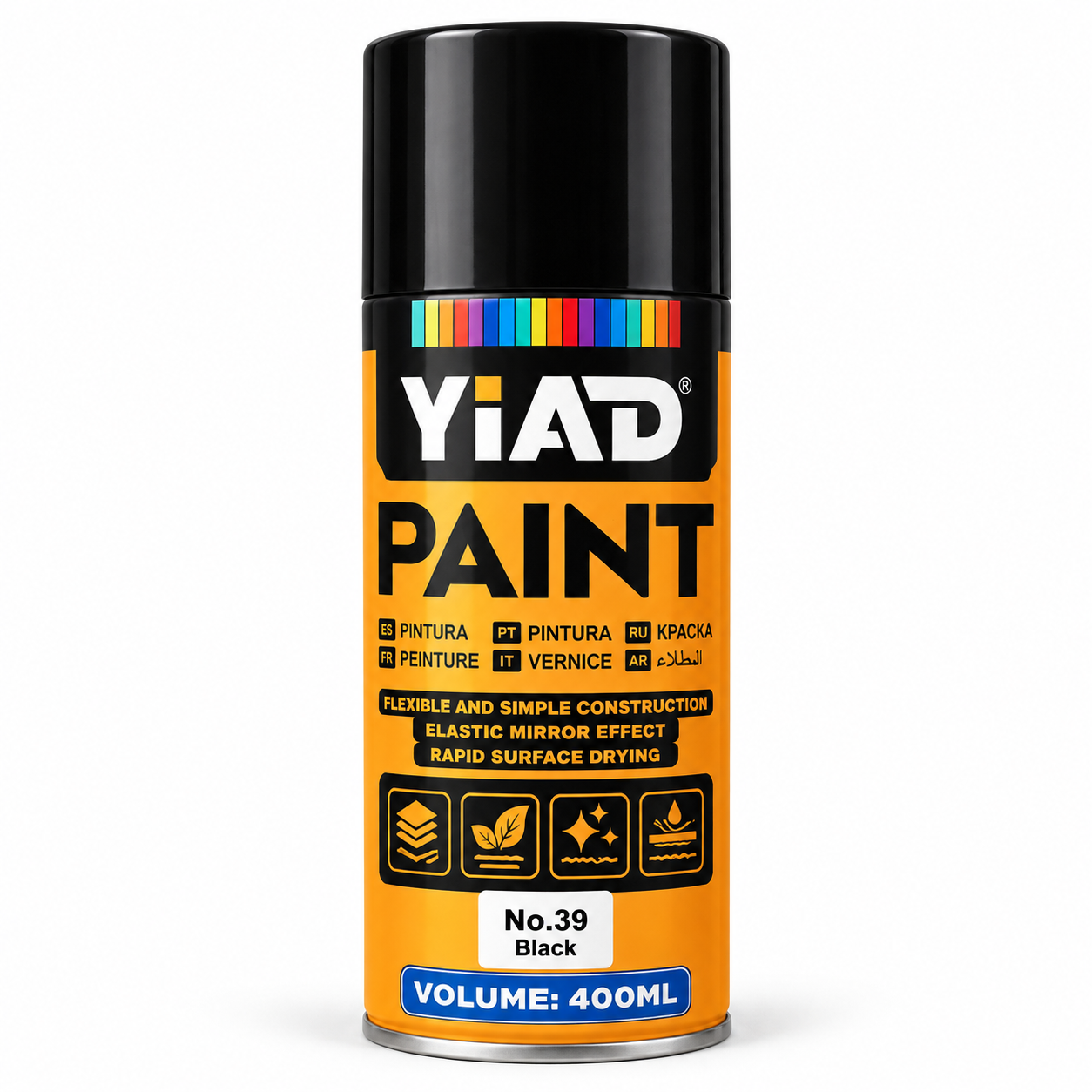 YIAD Spray Paint No. 39 Black 400 ml
