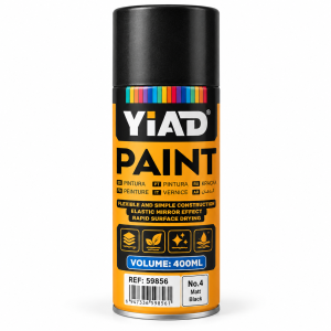YIAD Spray Paint No. 4 Matt Black 400 ml